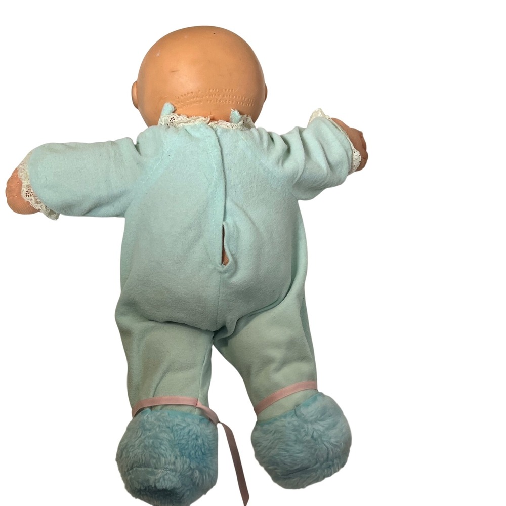 Vintage 1982 Cabbage Patch Kids Bald Blue Eye Doll Coleco Xavier‎ Roberts - Picture 7 of 12